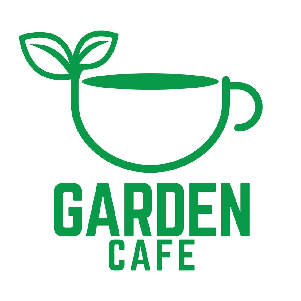 modern vector vlak ontwerp gemakkelijk minimalistische schattig logo sjabloon van natuur wild cafe restaurant logo vector voor merk, cafe, restaurant, bar, embleem, label, kenteken. geïsoleerd Aan wit achtergrond.