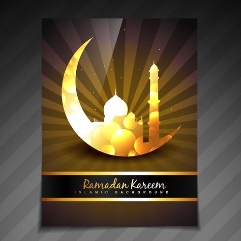 gouden ramadan sjabloon vector