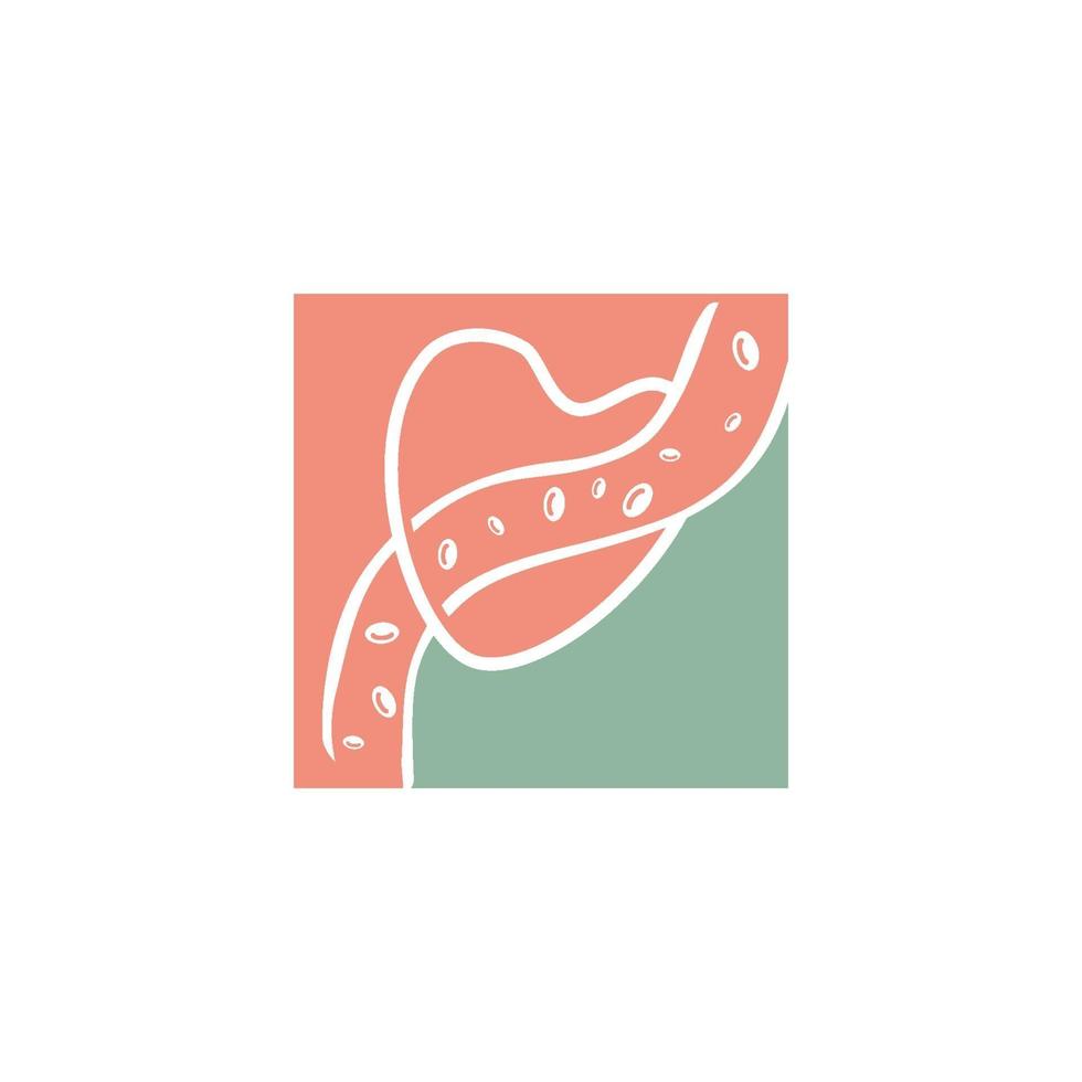 cholesterol in slagader gezondheidsrisico vector ontwerp illustratie