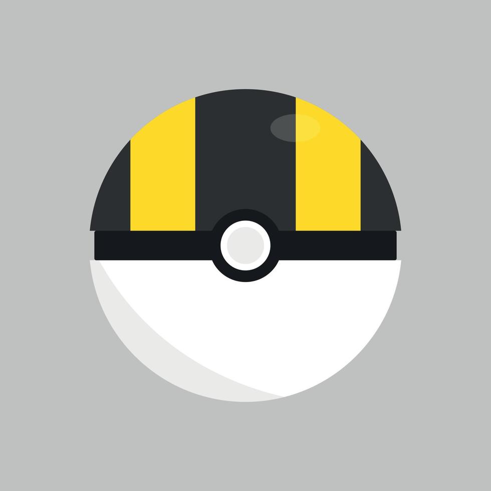 ultra bal icoon. Pokemon vector