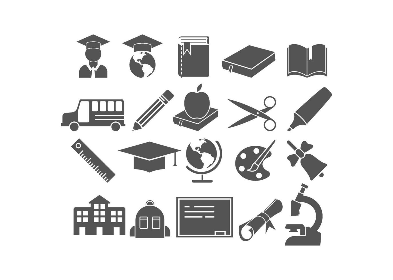 school item pictogramserie vector