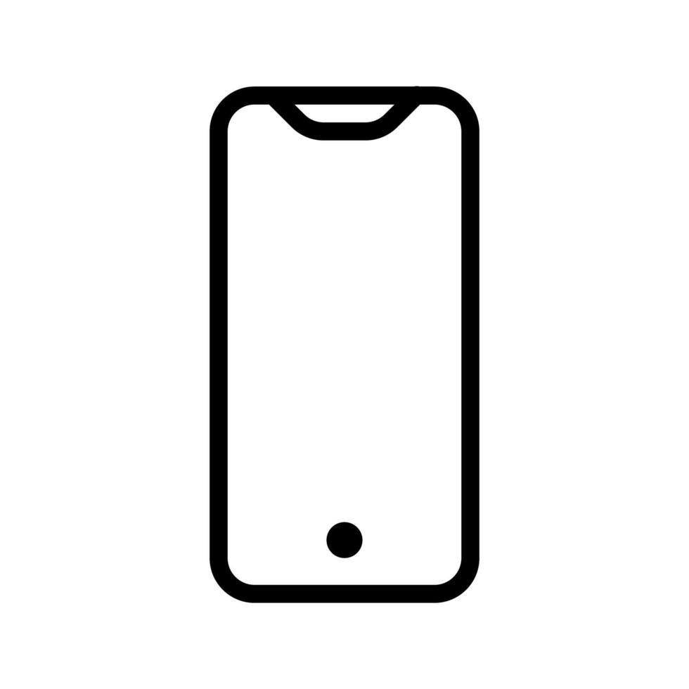 mobiel telefoon met blanco scherm. vlak stijl. vector illustratie Aan wit achtergrond