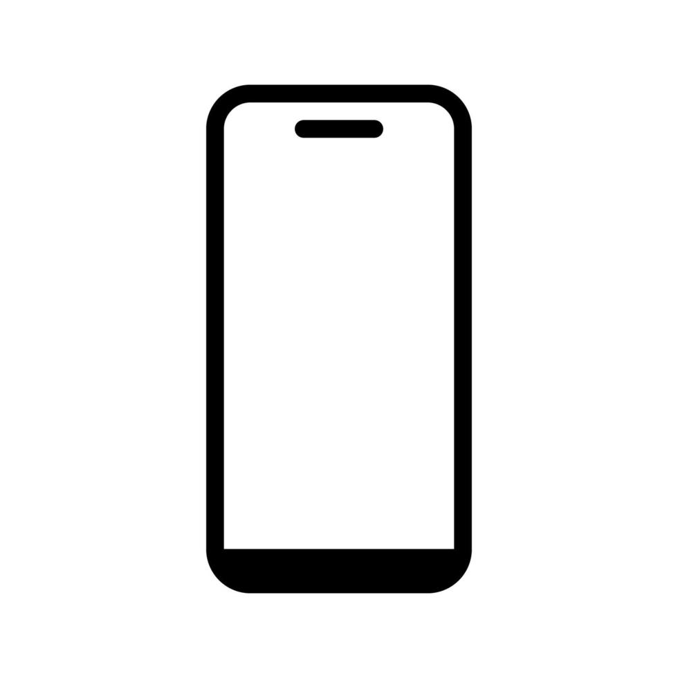 mobiel telefoon met blanco scherm. vlak stijl. vector illustratie Aan wit achtergrond