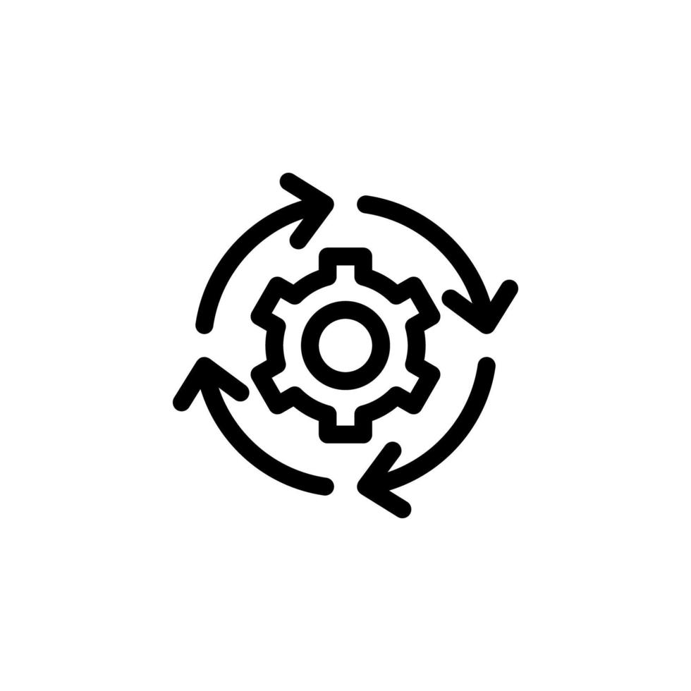 workflow icoon in lijn stijl. voor uw ontwerp, logo. vector illustratie