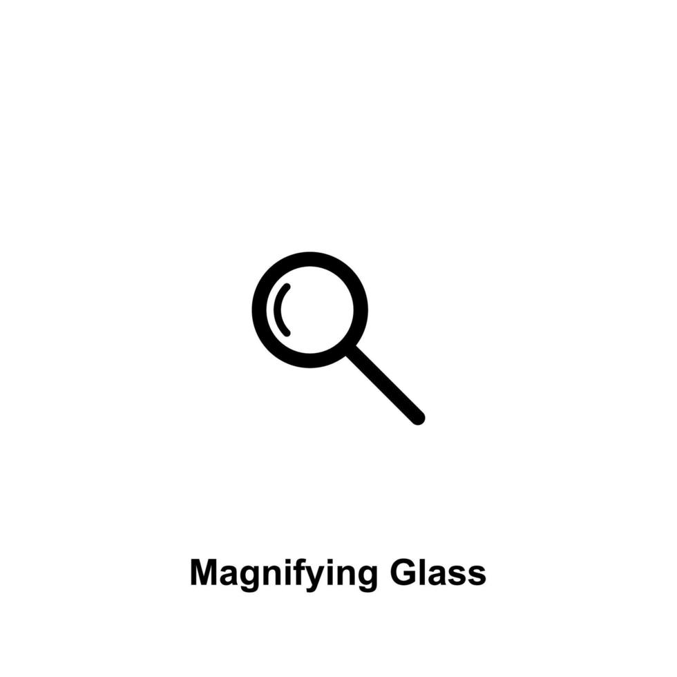 vergroten glas vector icoon Aan wit achtergrond