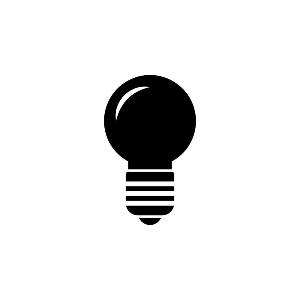 licht lamp icoon voor creatief idee symbool vector