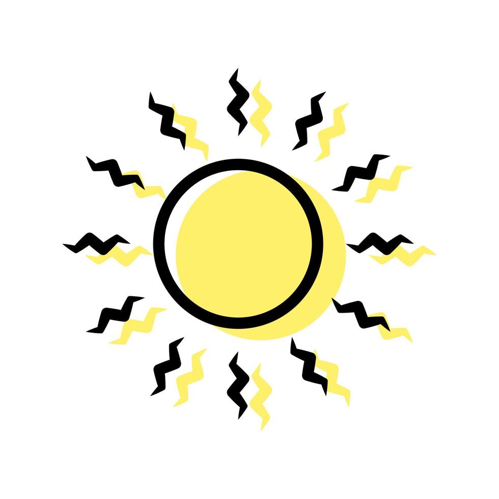 zon icoon vector geïsoleerd Aan wit achtergrond.