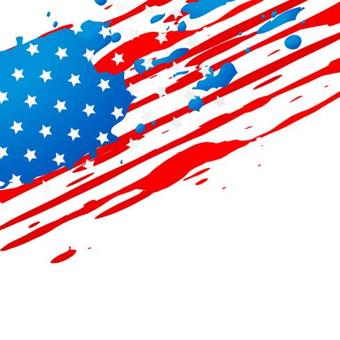 Amerikaans vlagontwerp vector