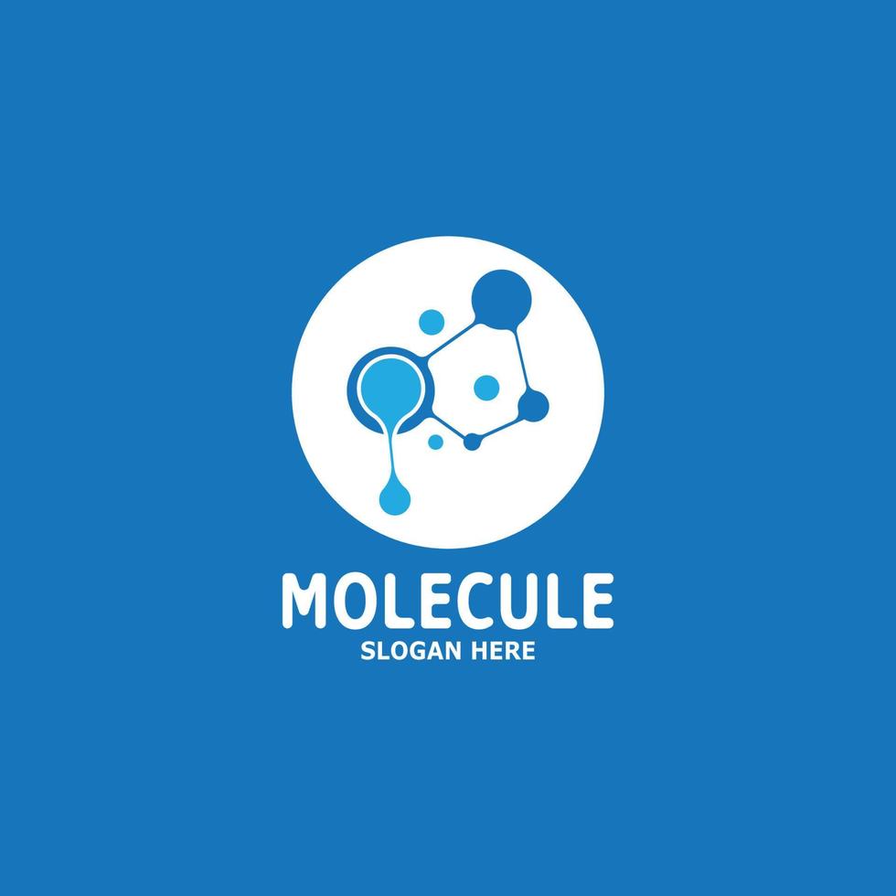 molecuul logo vector sjabloon illustratie