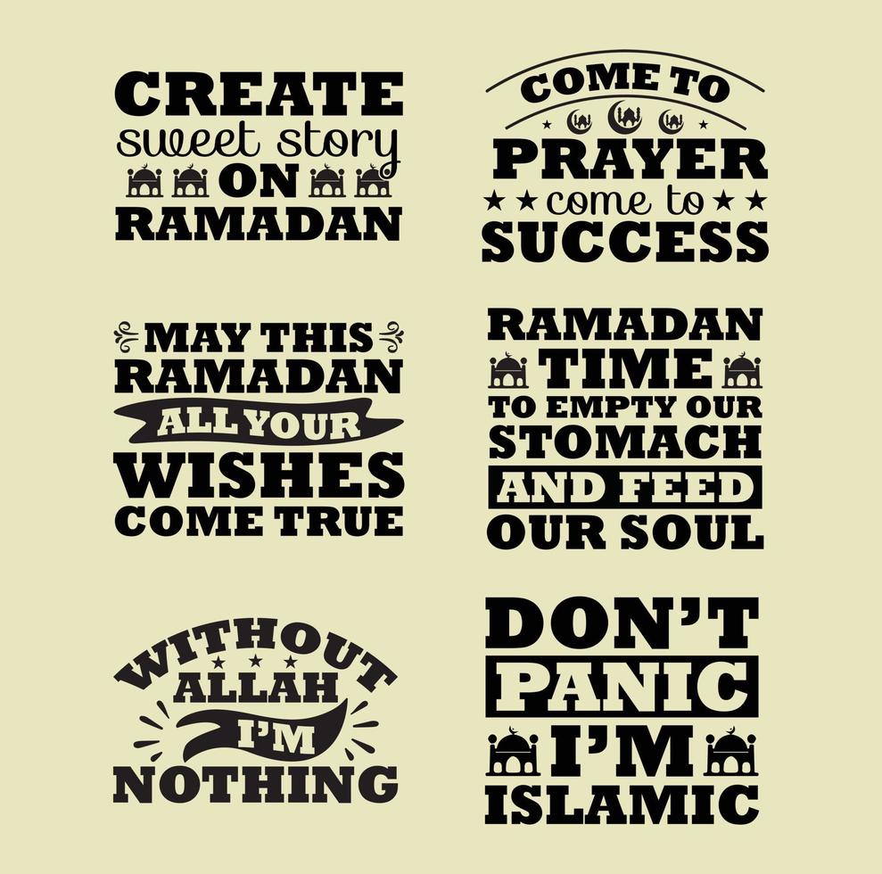 Ramadan citaten t-shirt ontwerp vector