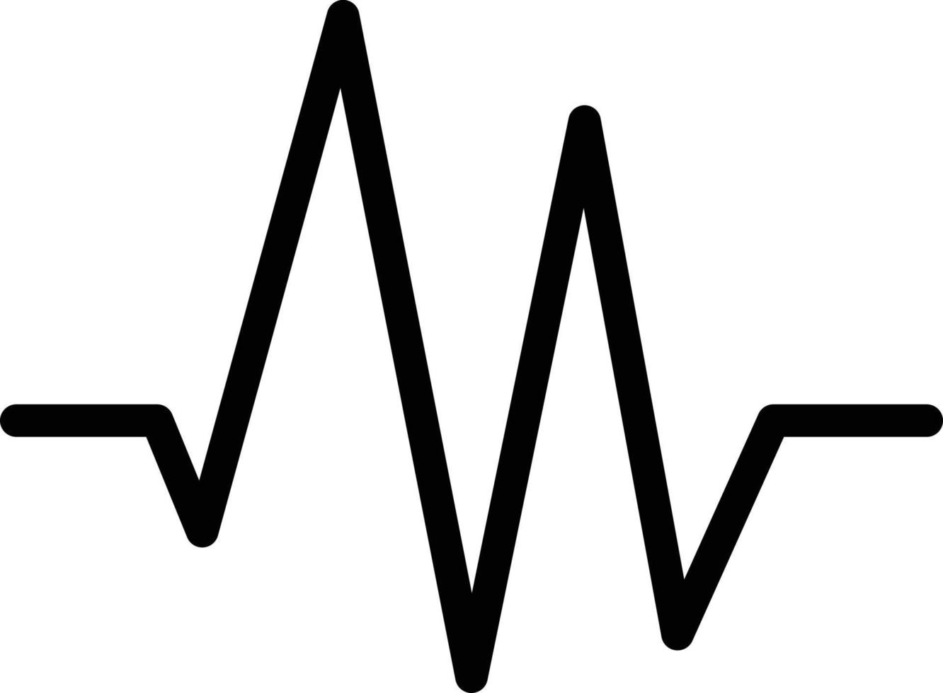 hart ritme toezicht houden op pulse vector icoon geïsoleerd Aan wit achtergrond