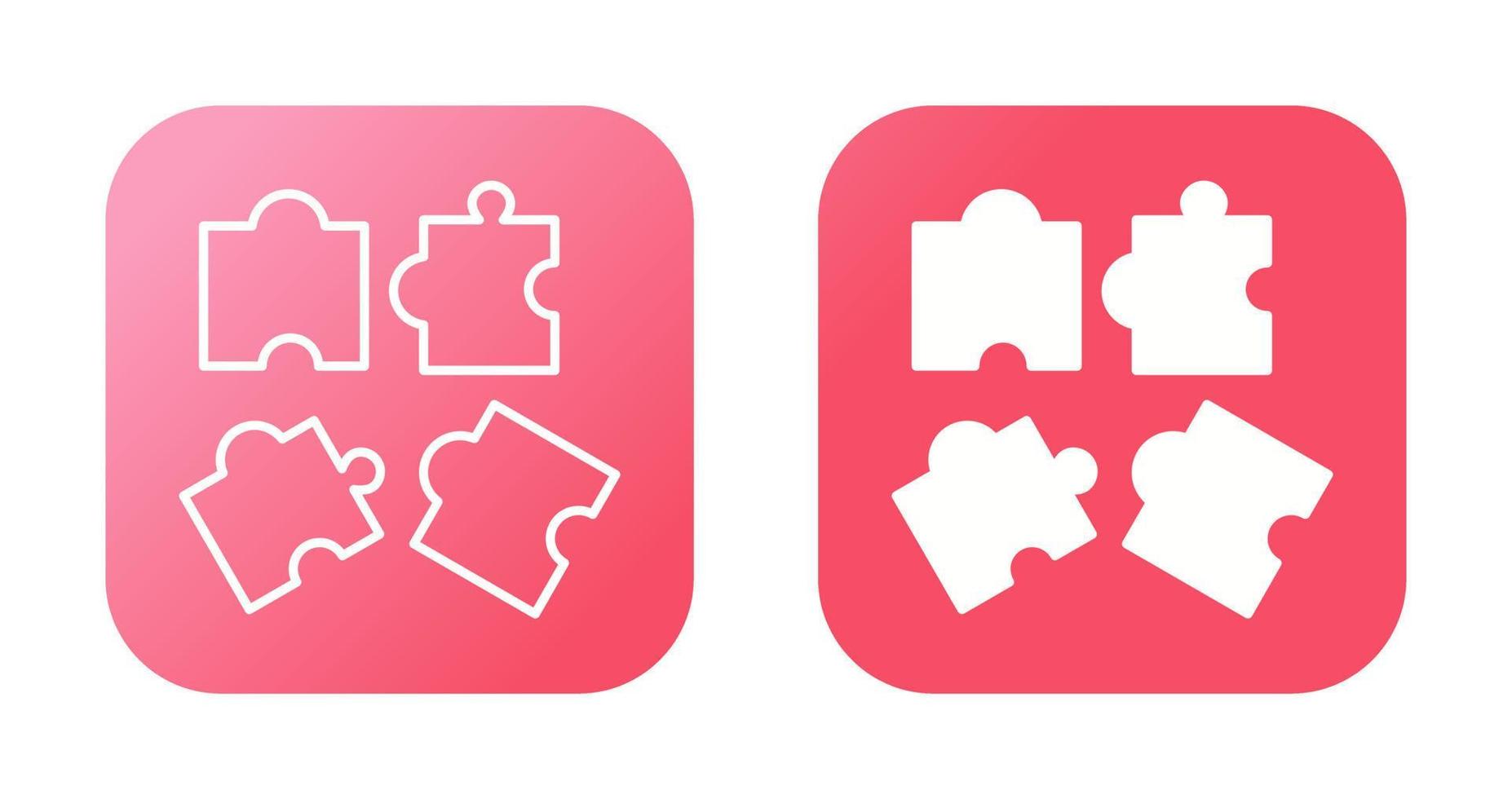 puzzel vector pictogram