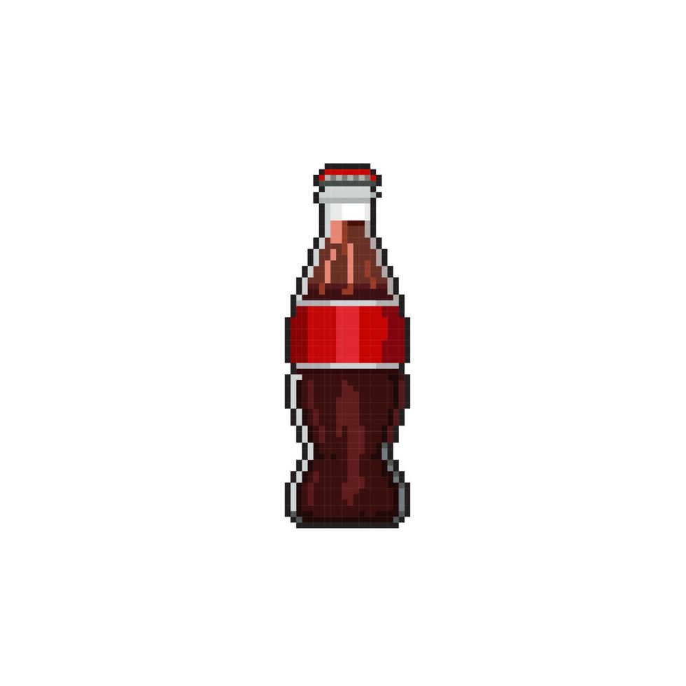 Frisdrank drinken in pixel kunst stijl vector