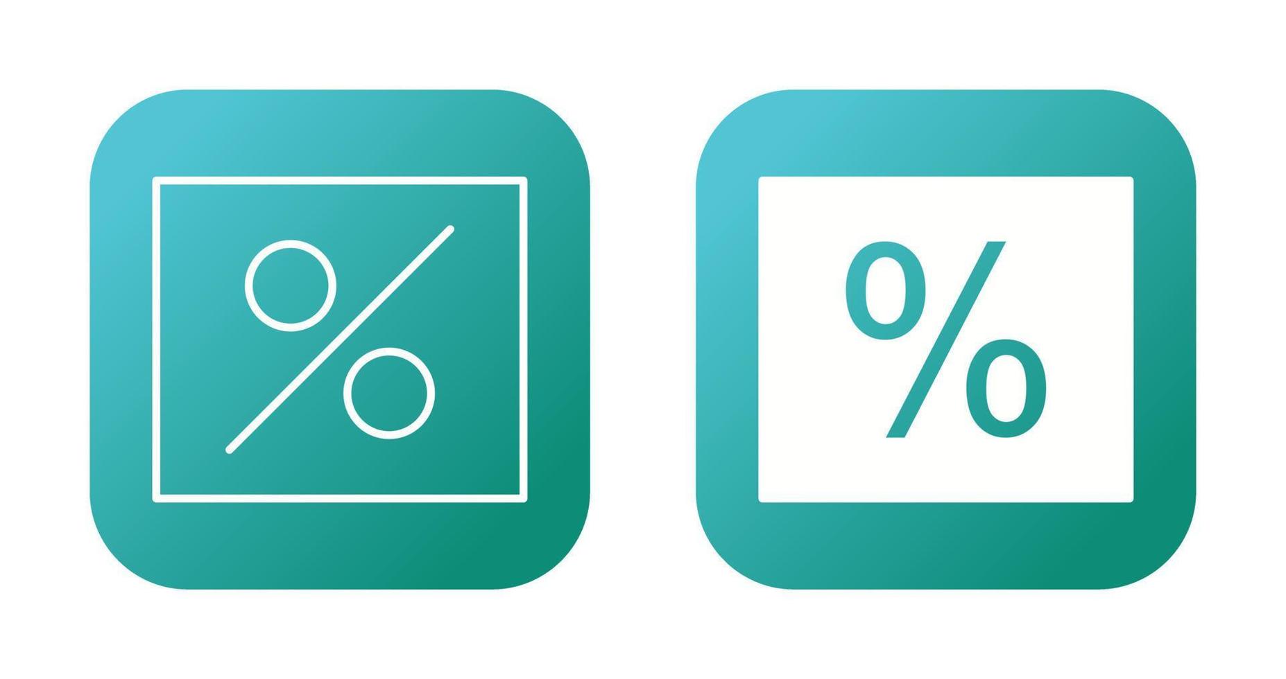 percentage vector icoon