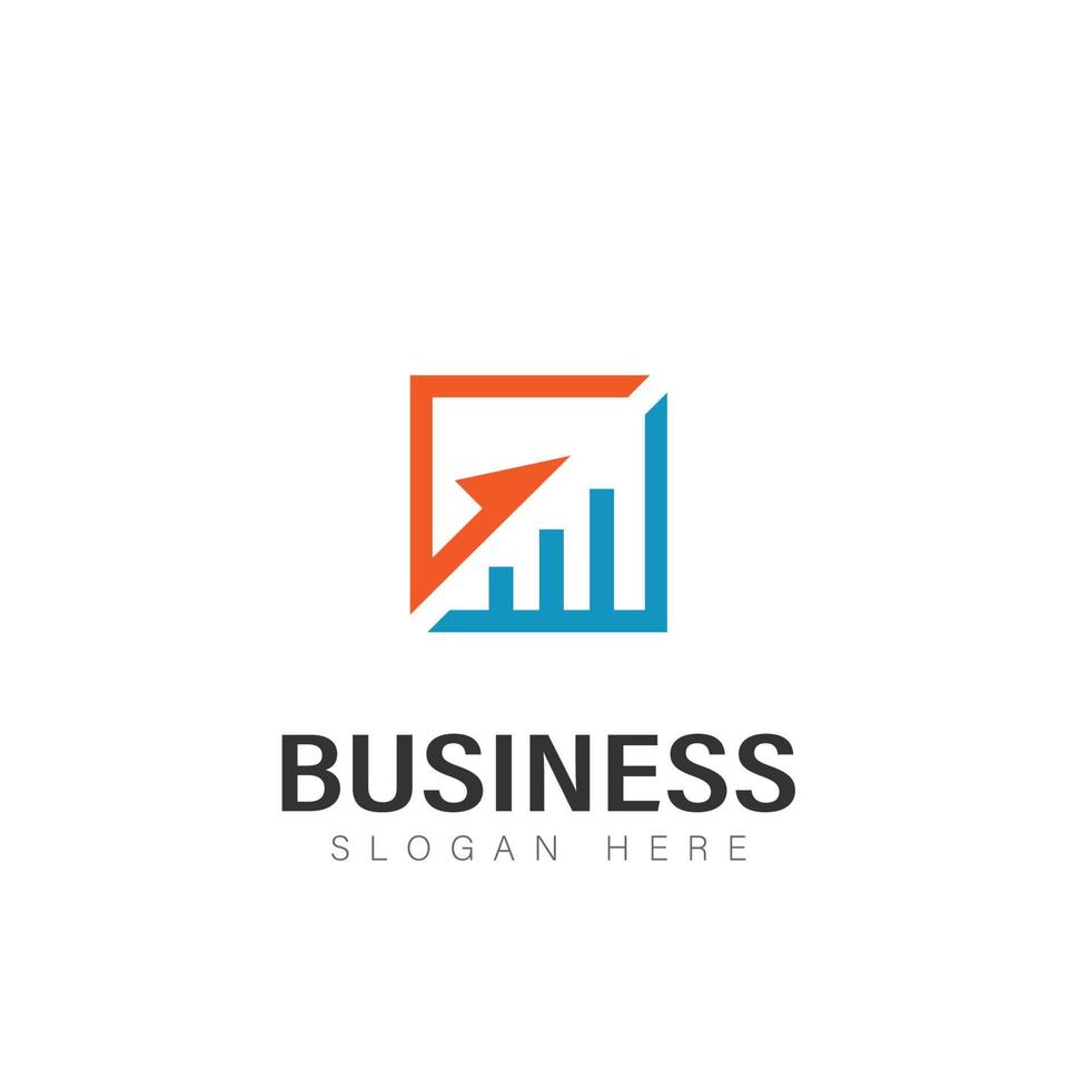bedrijf fondsenwerving financieel en accounting logo ontwerp vector