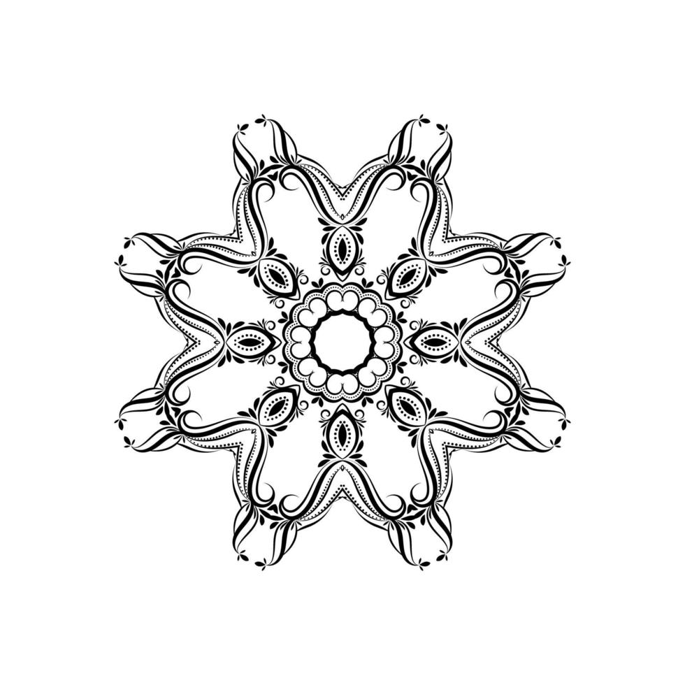 decoratieve mandala ontwerp geïsoleerde achtergrond vector