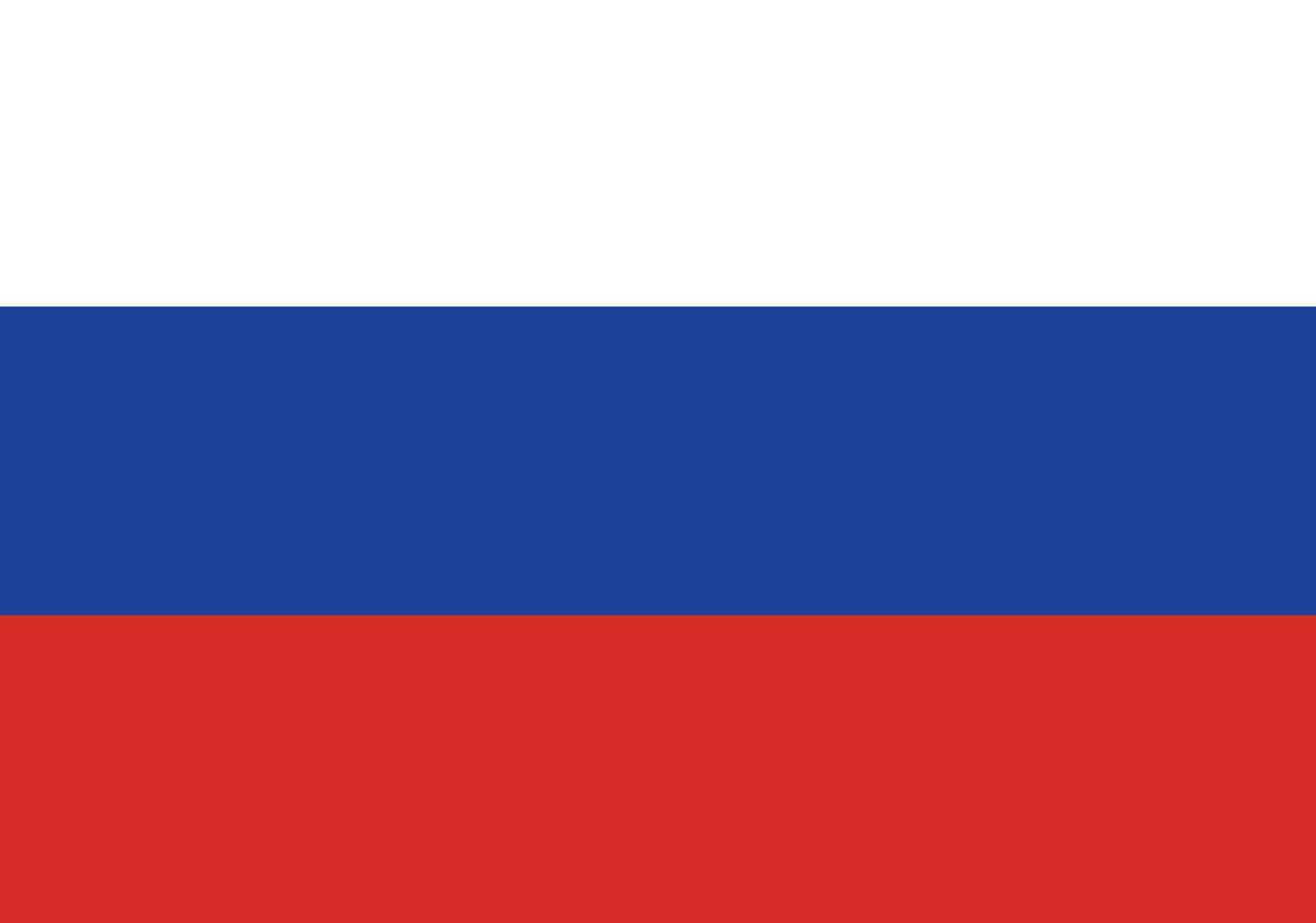 Rusland nationaal officieel vlag symbool, banier vector illustratie.