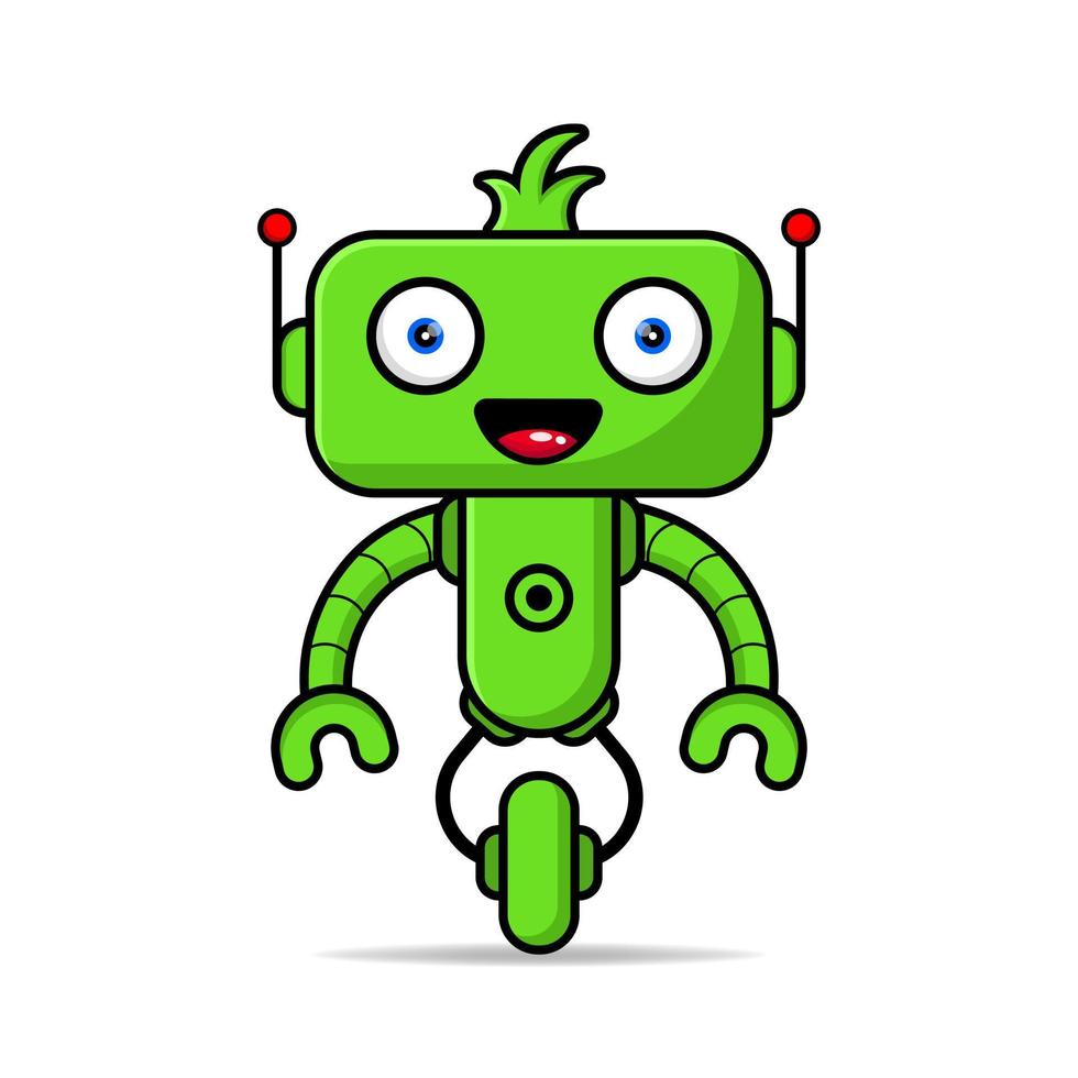 vector robot ontwerp mascotte kawaii