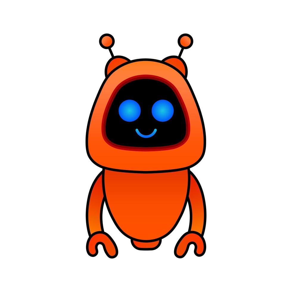 schattig robot kleurrijk vector ontwerp mascotte