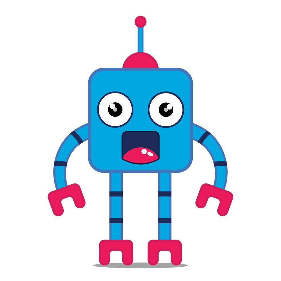 illustratie vector robot ontwerp kawaii