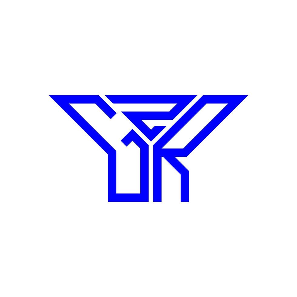 gzr brief logo creatief ontwerp met vector grafisch, gzr gemakkelijk en modern logo.