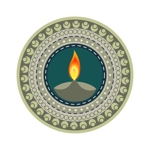 kleurrijke gelukkige diwali vector