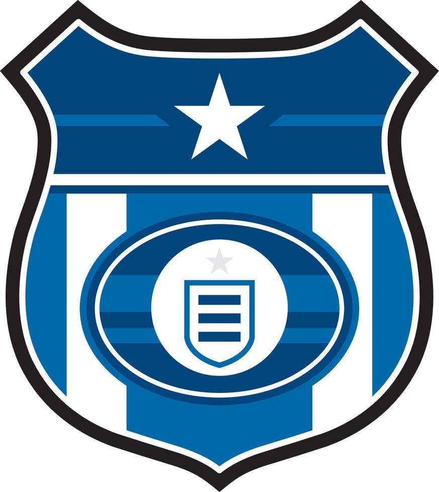 voetbal schild Amerikaans voetbal insigne met ster - sport- illustratie vector