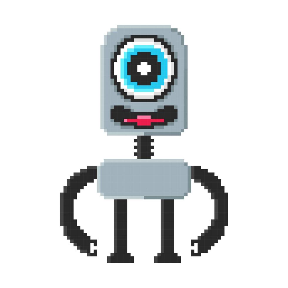 pixel kunst illustratie vector robot ontwerp kawaii