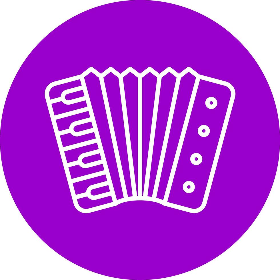 accordeon icoon stijl vector