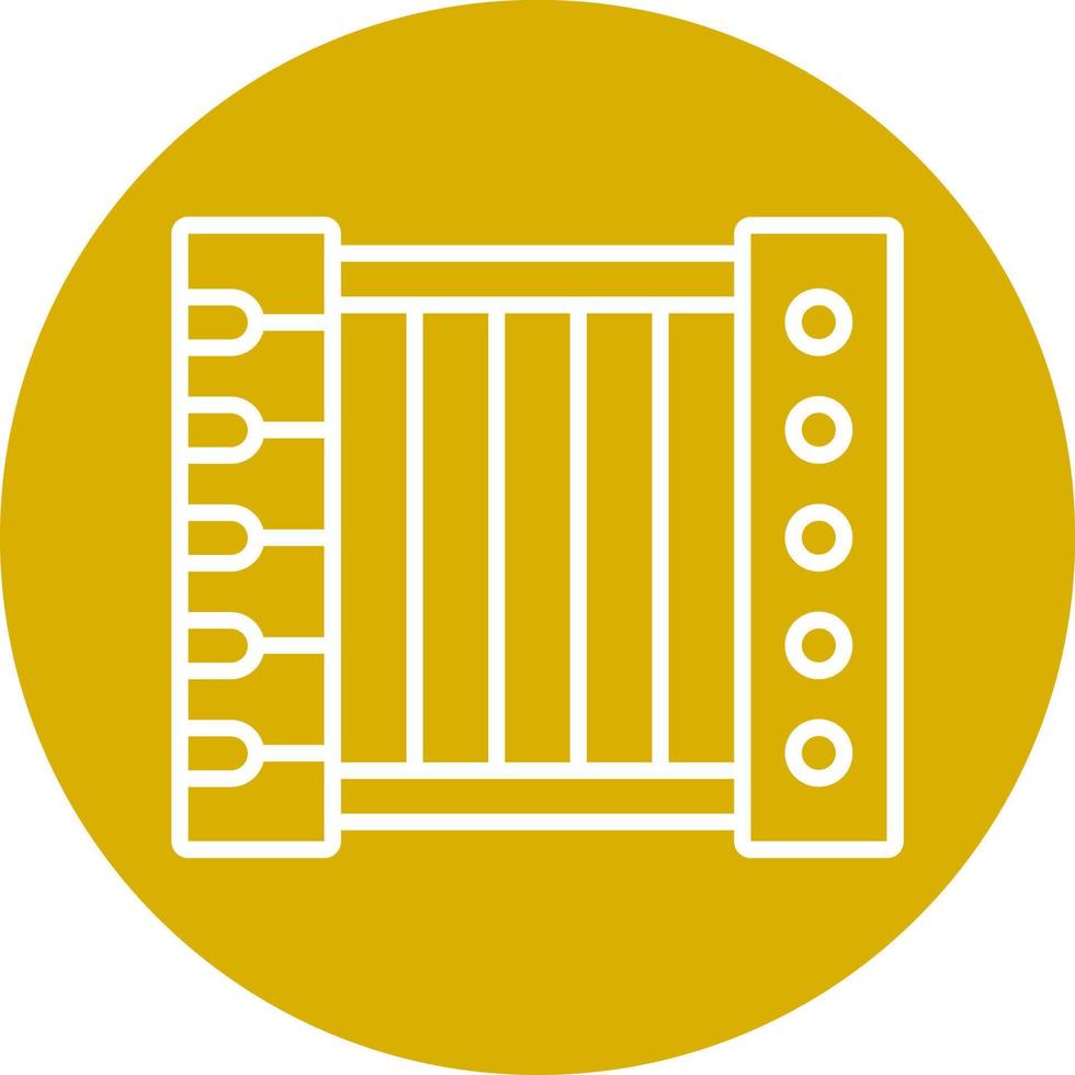 accordeon icoon stijl vector