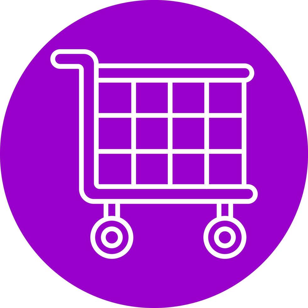 trolley pictogramstijl vector