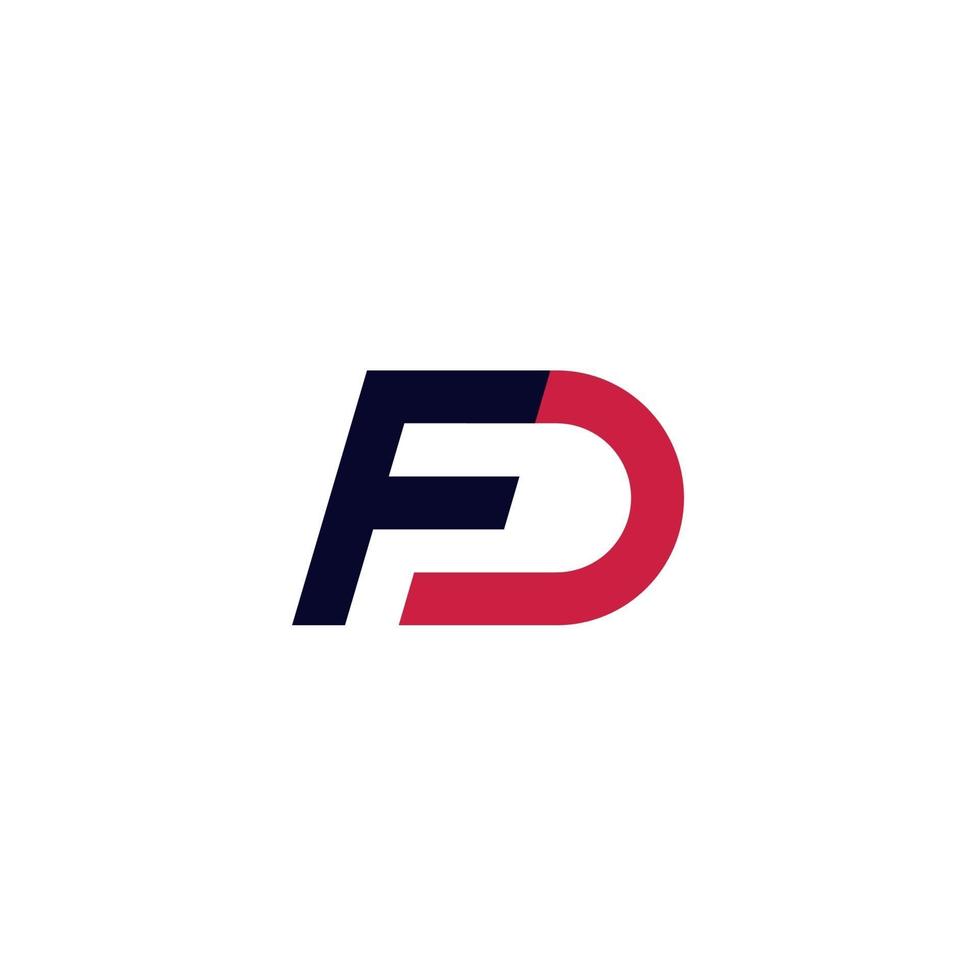 fd brieven logo ontwerp, vector