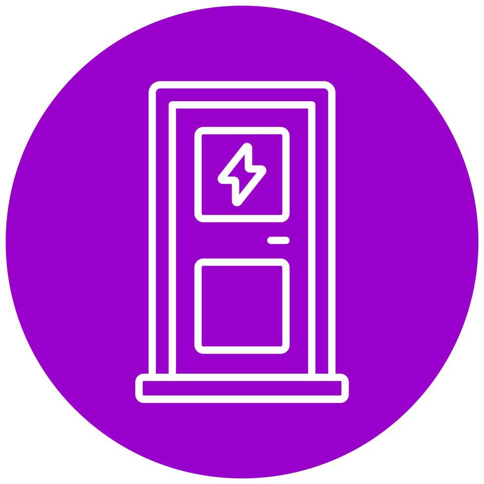 elektrisch deur vector icoon stijl