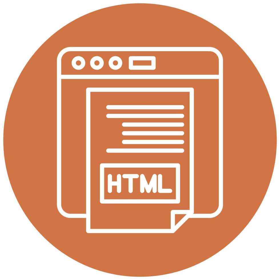 html vector icoon stijl