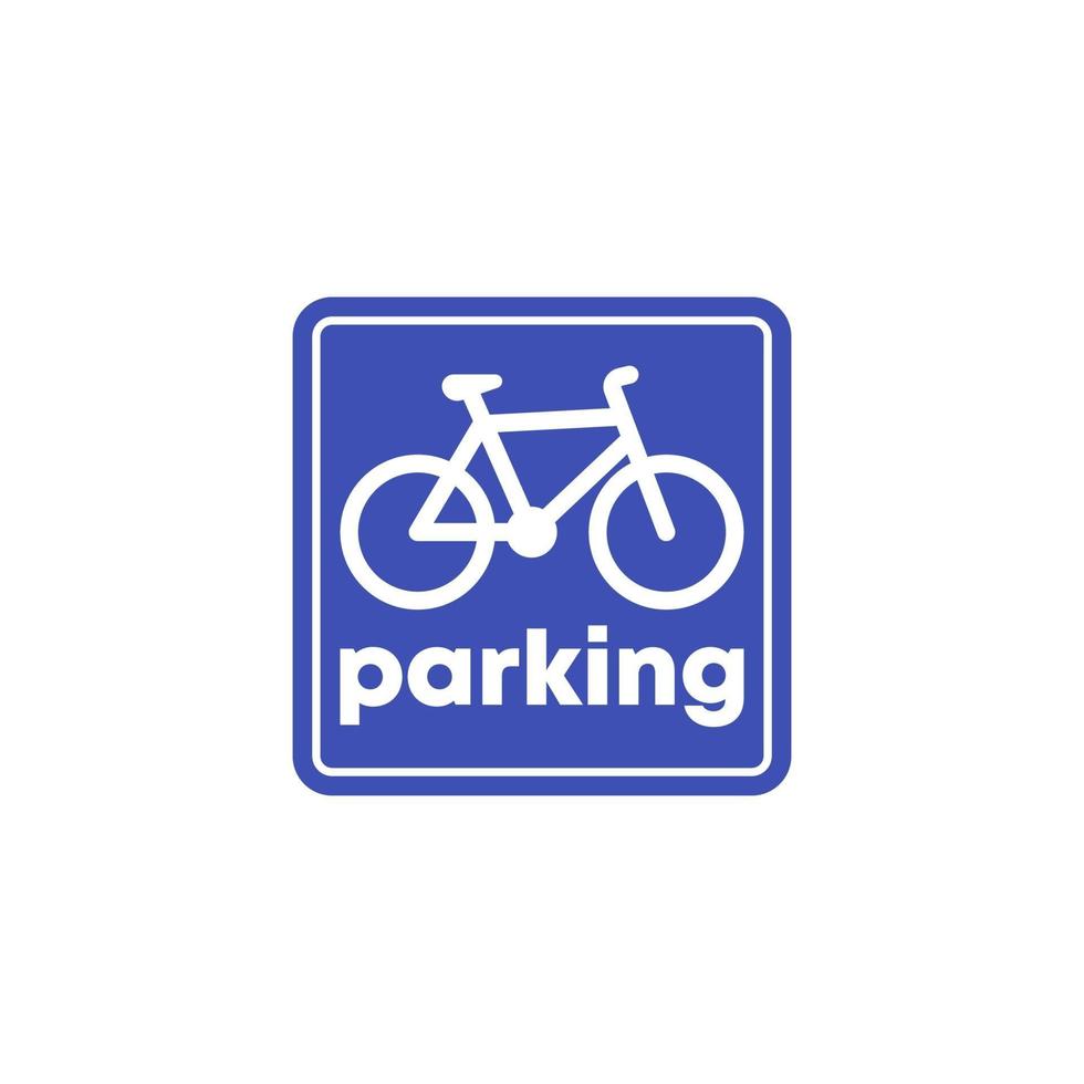 fiets, fietsenstalling vector teken