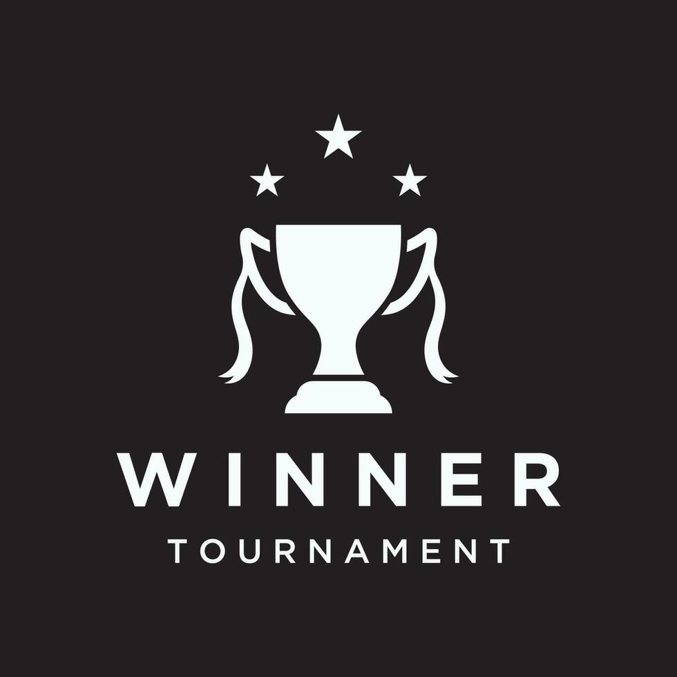 creatief en uniek trofee logo ontwerp. trofee logo voor sport- toernooi kampioenschap. vector