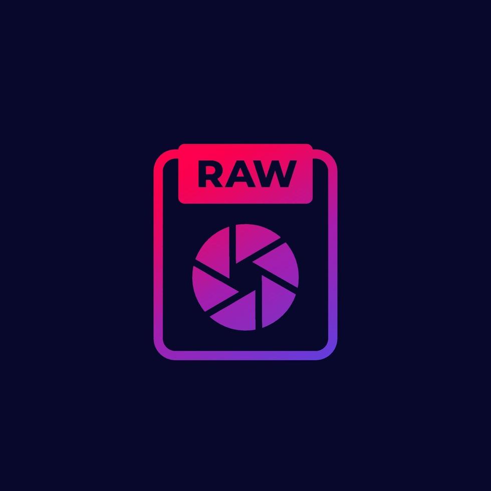 raw-bestandspictogram met verloop vector