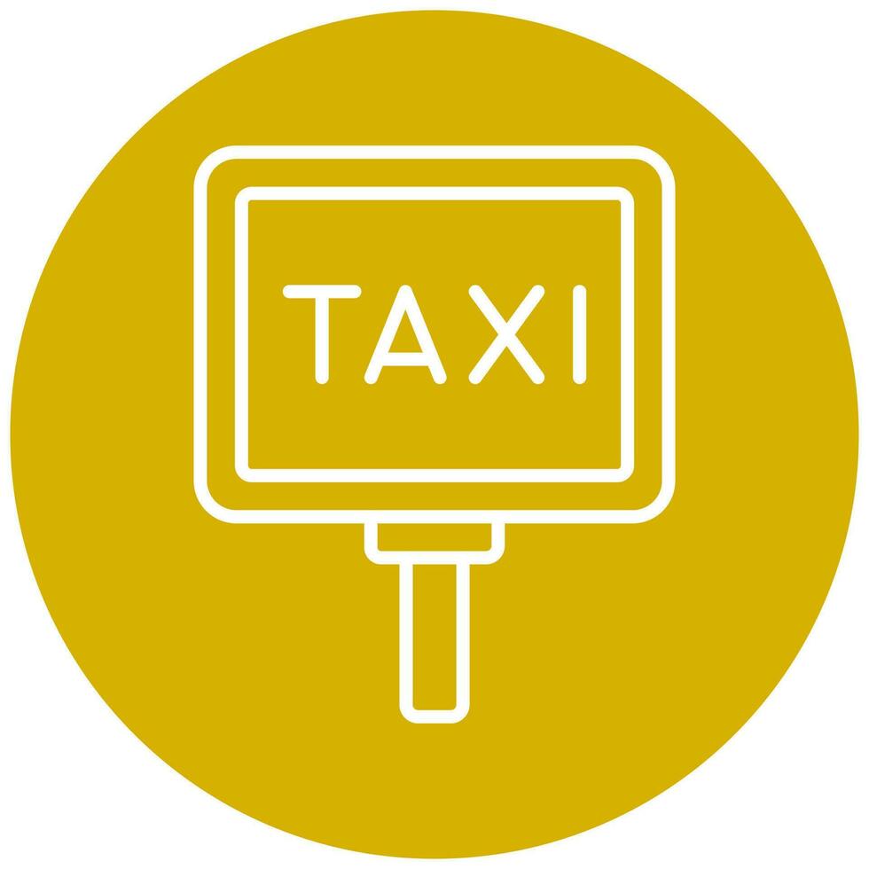 taxi signaal vector icoon stijl