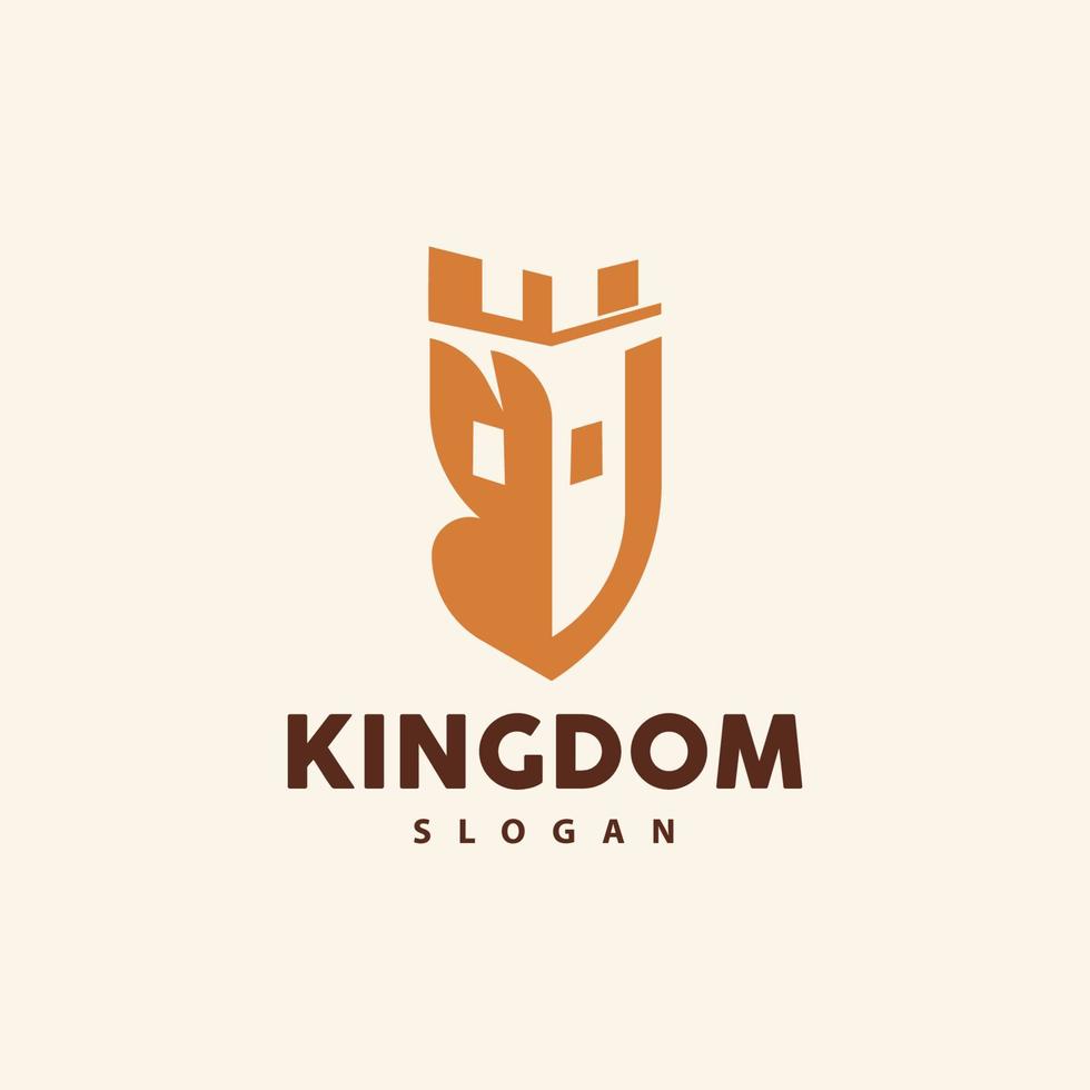 kasteel logo, elegant minimalistische ontwerp Koninklijk toren, koninkrijk vesting vector, illustratie sjabloon icoon vector
