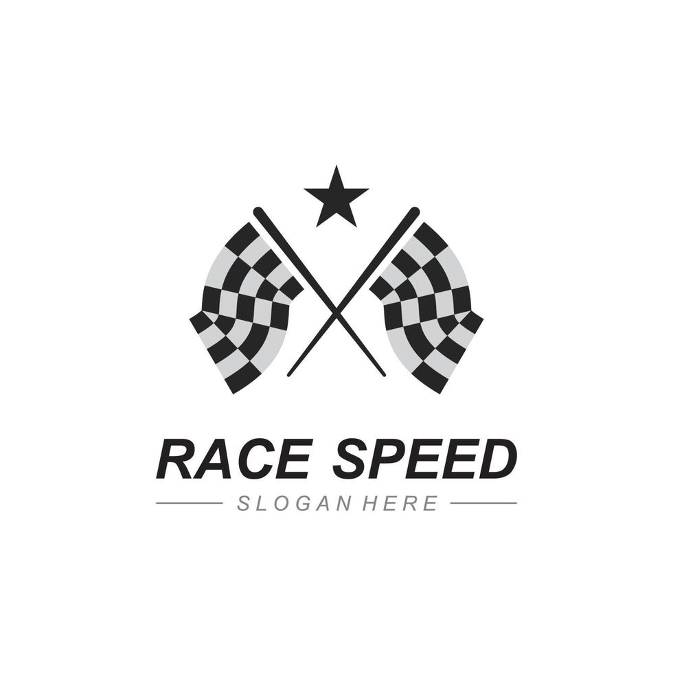 race vlag pictogram ontwerp vector