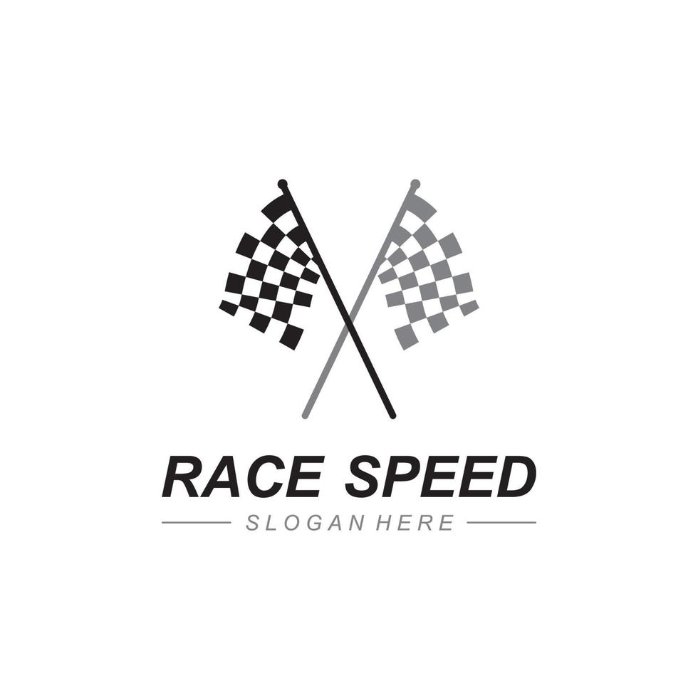 race vlag pictogram ontwerp vector