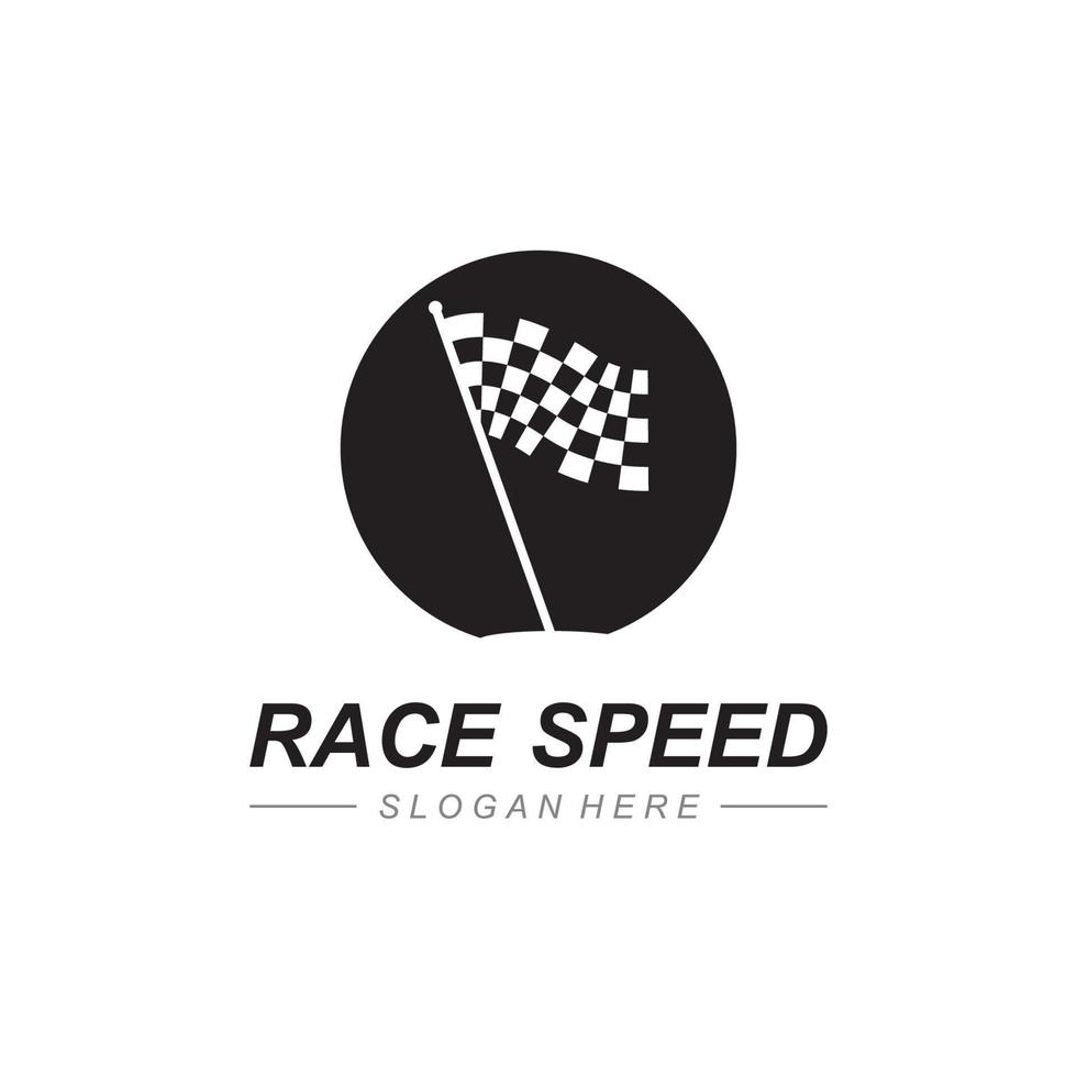 race vlag pictogram ontwerp vector