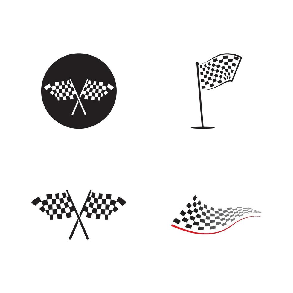 race vlag pictogram ontwerp vector