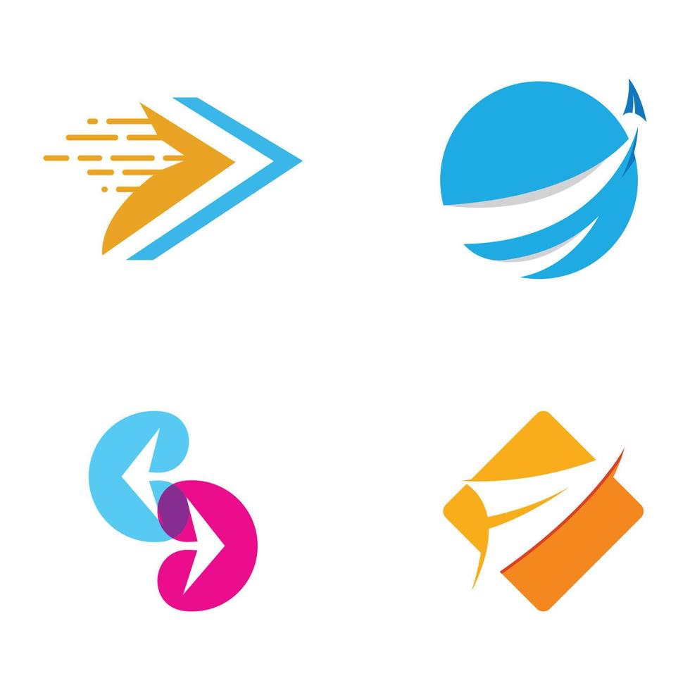 logistiek logo voor bedrijf en bedrijf. vector sjabloon ontwerp voor levering onderhoud.