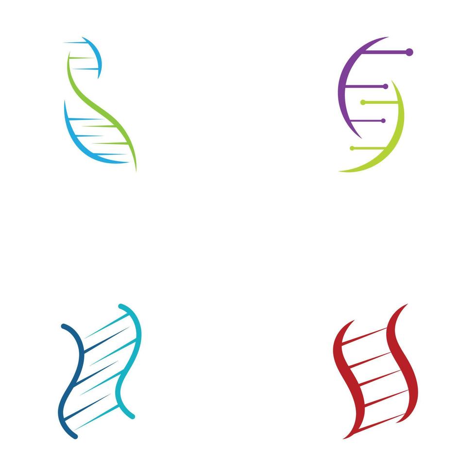 menselijk dna element logo vector