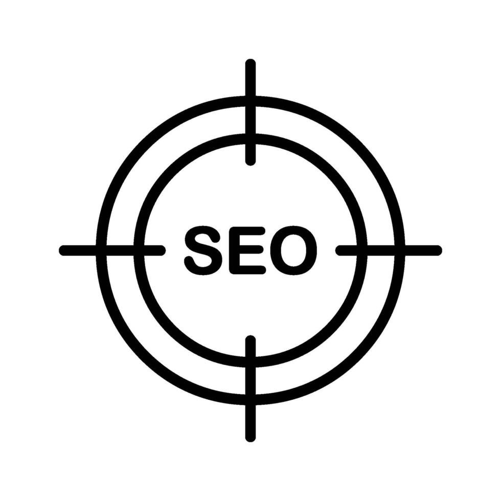 seo doelpictogram vector