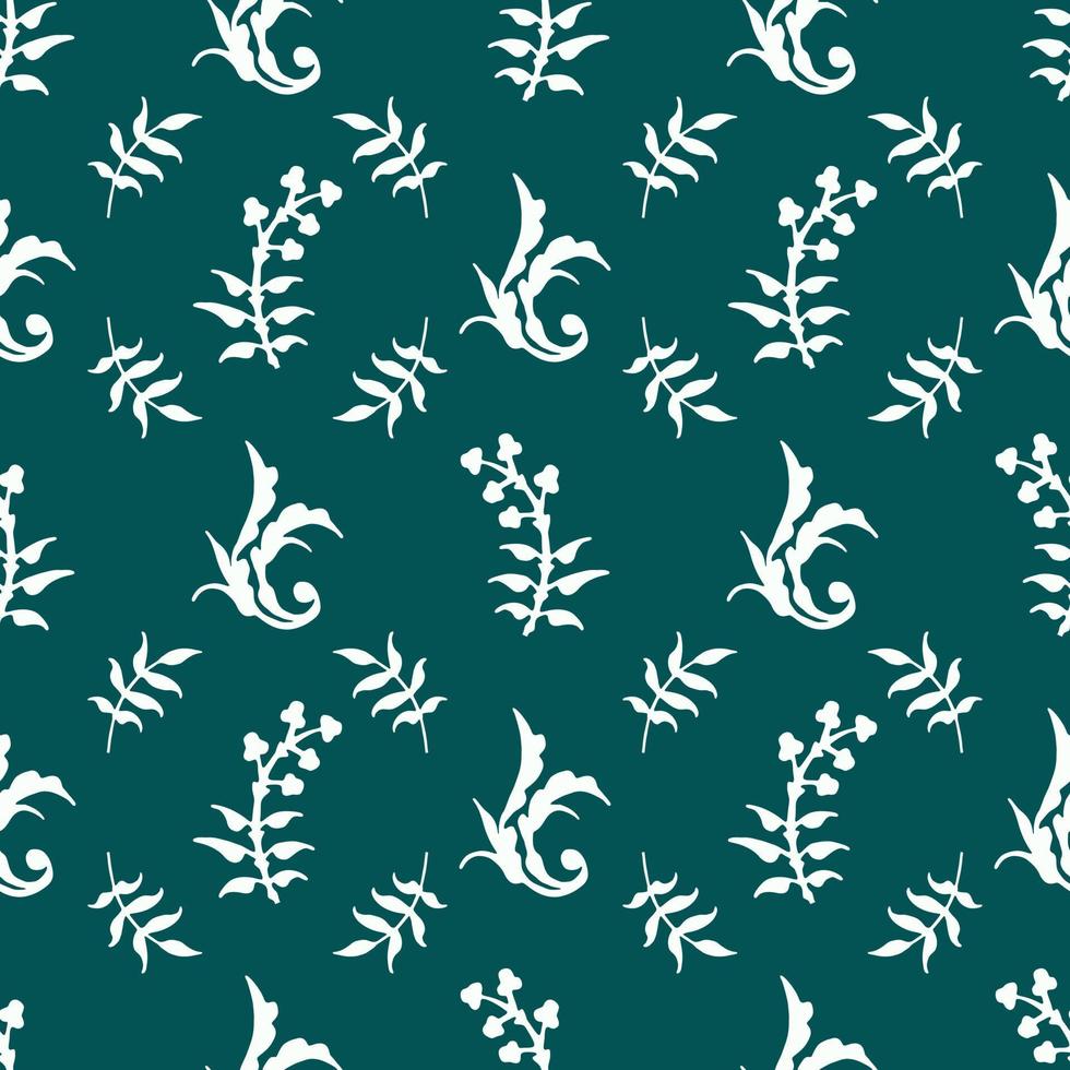 natuur groen achtergrond vector, bloemen patroon. vector