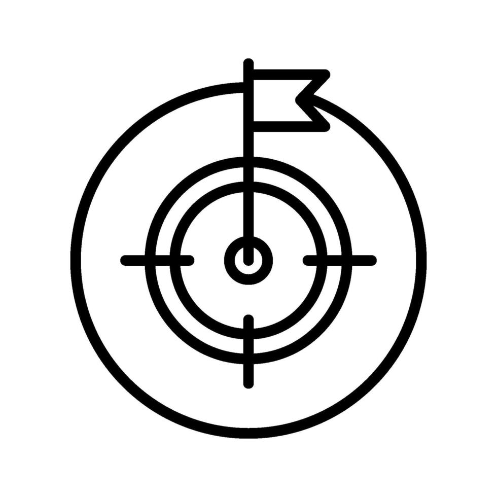 doel en doel pictogram vector