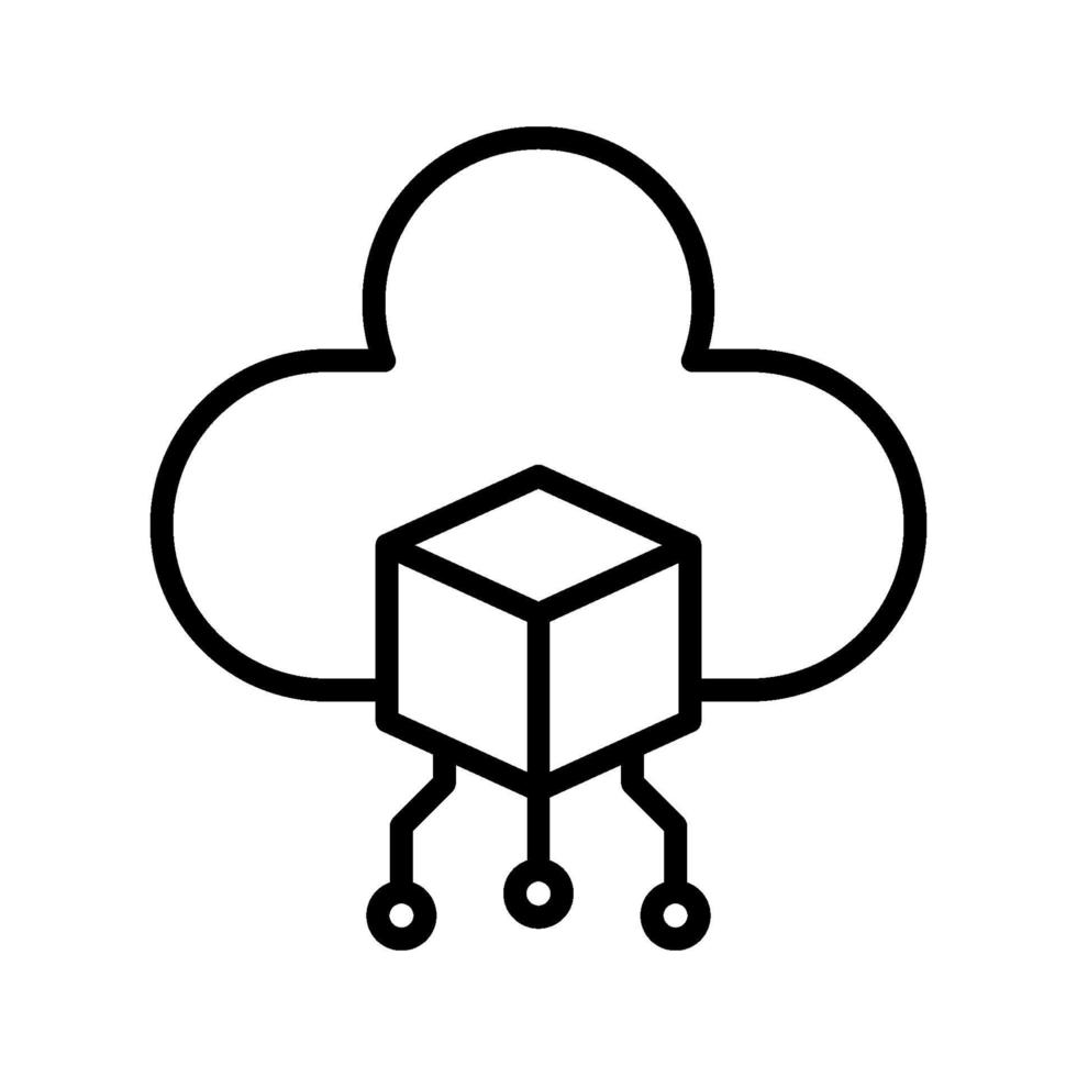 pictogram voor het delen van gegevens in de cloud vector