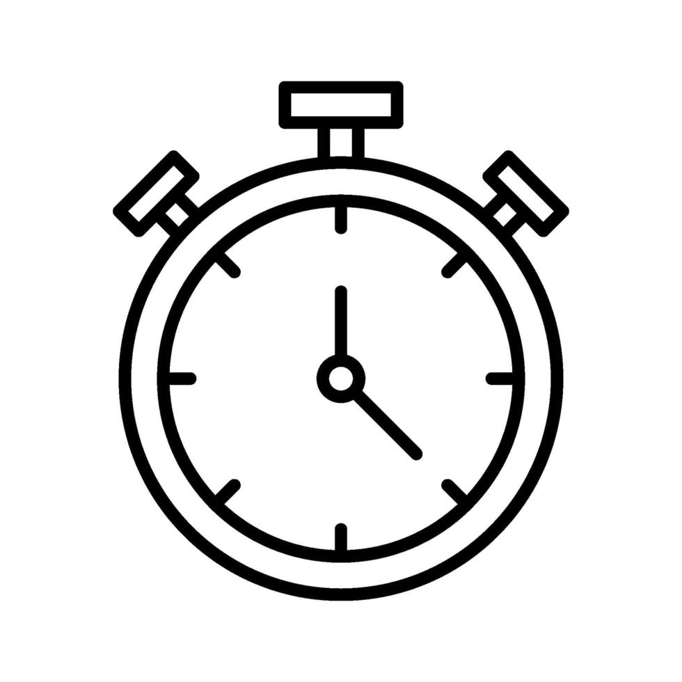 stopwatch timer pictogram vector